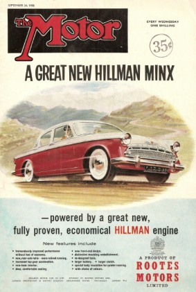 THE MOTOR 1958 SEPT 24 - HILLMAN MINX, NEW AUSTIN A40, 3-LITER ROVER